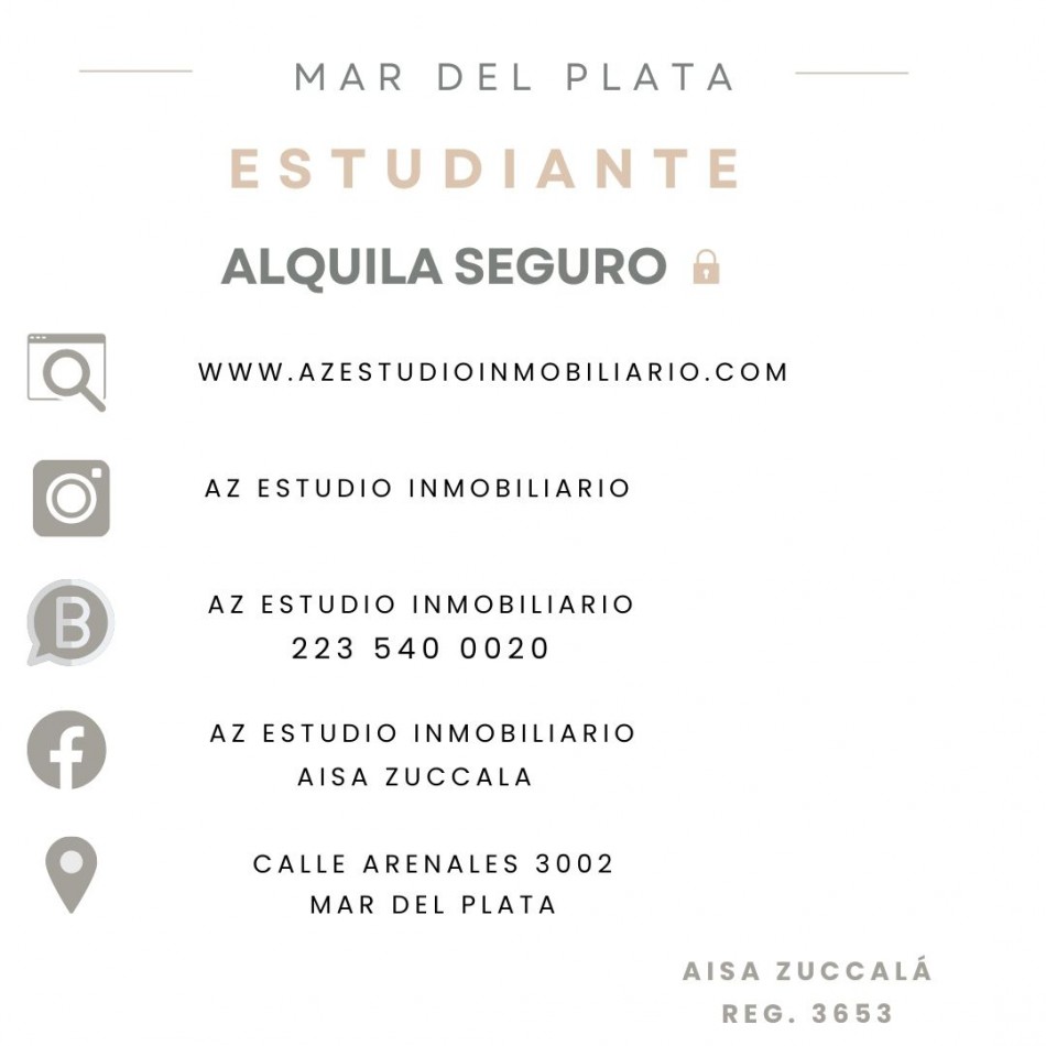 ALQUILER MARZO A DICIEMBRE - ZONA LA PERLA 