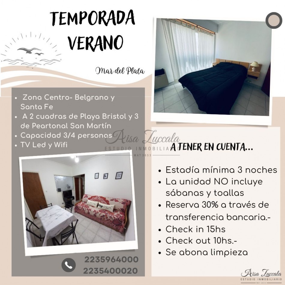 TEMPORADA 2025 - 4 PERSONAS- ZONA CENTRO