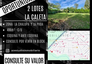 DOS LOTES EN LA CALETA - VENTA EN BLOCK O SEPARADOS