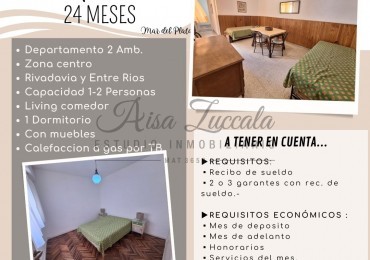 ALQUILER 24 MESES - RIVADAVIA Y ENTRE RIOS  